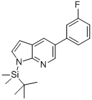 1H-Pyrrolo[2,3-b]pyridine, 1-[(1,1-dimethylethyl)dimethylsilyl]-5-(3-fluorophenyl)- CAS#: 611226-88-1