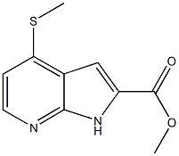 1H-Pyrrolo[2,3-b]pyridine-2-carboxylic acid, 4-(methylthio)-, methyl ester CAS#: 688356-75-4