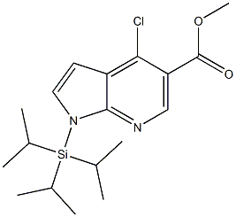 1H-Pyrrolo[2,3-b]pyridine-5-carboxylic acid, 4-chloro-1-[tris(1-methylethyl)silyl]-, methyl ester CAS#: 685513-97-7