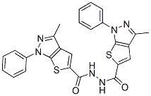1H-Thieno[2,3-c]pyrazole-5-carboxylicacid,3-methyl-1-phenyl-,2-[(3-methyl-1-phenyl-1H-thieno[2,3-c]pyrazol-5-yl)carbonyl]hydrazide(9CI) CAS#: 606122-65-0