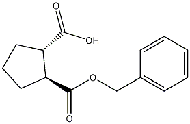 (1S,2S)-2-(benzyloxycarbonyl)cyclopentanecarboxylic acid CAS#: 648433-16-3