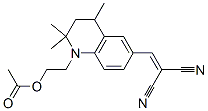2-[[[1-[2-(Acetyloxy)ethyl]-1,2,3,4-tetrahydro-2,2,4-trimethylquinolin]-6-yl]methylene]propanedinitrile CAS#: 69912-93-2