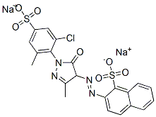 2-[[1-(2-Chloro-6-methyl-4-sulfophenyl)-4,5-dihydro-3-methyl-5-oxo-1H-pyrazol-4-yl]azo]-1-naphthalenesulfonic acid disodium salt CAS#: 6359-56-4