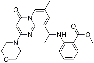 2-[[1-[7-Methyl-2-(4-morpholinyl)-4-oxo-4H-pyrido[1,2-a]pyrimidin-9-yl]ethyl]amino]benzoic acid methyl ester CAS#: 663620-71-1
