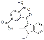 2-[(1-ethyl-2-methyl-1H-indol-3-yl)carbonyl]terephthalic acid CAS#: 67697-31-8