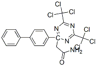 2-[1,1'-biphenyl]-4-yl-4,6-bis(trichloromethyl)-1,3,5-triazin-2-acetamide CAS#: 69432-53-7
