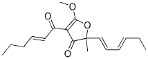 (-)-2-[(1E,3E)-1,3-Hexadienyl]-5-methoxy-2-methyl-4-[(E)-1-oxo-2-hexenyl]furan-3(2H)-one CAS#: 66692-72-6