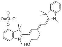 2-[(1E,3E)-3-(3-HYDROXYPROPYL)-5-(1,3,3-TRIMETHYL-1,3-DIHYDRO-2H-INDOL-2-YLIDENE)-1,3-PENTADIENYL]-1,3,3-TRIMETHYL-3H-INDOLIUM PERCHLORATE CAS#: 63899-25-2