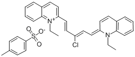 2-((1E,3Z)-3-CHLORO-5-[1-ETHYL-2(1H)-QUINOLINYLIDENE]-1,3-PENTADIENYL)-1-ETHYLQUINOLINIUM 4-METHYLBENZENESULFONATE CAS#: 60684-03-9