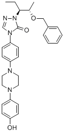 2-[(1S,2S)-1-ethyl-2-bezyloxypropyl]-2,4-dihydro-4-[4-[4-(4-hydroxyphenyl)-1-piperazinyl]phenyl]- 3H-1,2,4-Triazol-3-one, CAS#: 184177-83-1