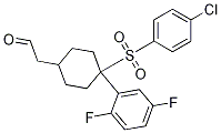 2-((1s,4s)-4-(4-chlorophenylsulfonyl)-4-(2,5-difluorophenyl)cyclohexyl)acetaldehyde CAS#: 656810-85-4