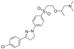2-[2-[[4-[3-(4-chlorophenyl)-4,5-dihydro-1H-pyrazol-1-yl]phenyl]sulphonyl]ethoxy]-N,N-dimethylpropylamine CAS#: 6608-82-8