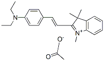 2-[2-[4-(diethylamino)phenyl]vinyl]-1,3,3-trimethyl-3H-indolium acetate CAS#: 64346-30-1