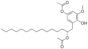 2-(2-Acetoxypentadecyl)-6-methoxy-4-acetoxyphenol CAS#: 66398-67-2