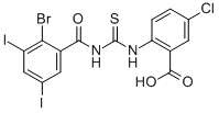 2-[[[(2-BROMO-3,5-DIIODOBENZOYL)AMINO]THIOXOMETHYL]AMINO]-5-CHLORO-BENZOIC ACID CAS#: 531535-34-9