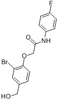 2-[2-BROMO-4-(HYDROXYMETHYL)PHENOXY]-N-(4-FLUOROPHENYL)-ACETAMIDE CAS#: 693813-03-5