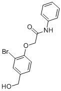 2-[2-BROMO-4-(HYDROXYMETHYL)PHENOXY]-N-PHENYL-ACETAMIDE CAS#: 693812-22-5