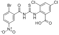 2-[[[(2-BROMO-5-NITROBENZOYL)AMINO]THIOXOMETHYL]AMINO]-3,5-DICHLORO-BENZOIC ACID CAS#: 531538-19-9