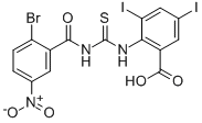 2-[[[(2-BROMO-5-NITROBENZOYL)AMINO]THIOXOMETHYL]AMINO]-3,5-DIIODO-BENZOIC ACID CAS#: 531540-52-0