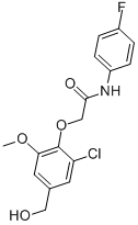 2-[2-CHLORO-4-(HYDROXYMETHYL)-6-METHOXYPHENOXY]-N-(4-FLUOROPHENYL)-ACETAMIDE CAS#: 693816-01-2