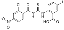 2-[[[(2-CHLORO-4-NITROBENZOYL)AMINO]THIOXOMETHYL]AMINO]-5-IODO-BENZOIC ACID CAS#: 530128-20-2