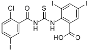 2-[[[(2-CHLORO-5-IODOBENZOYL)AMINO]THIOXOMETHYL]AMINO]-3,5-DIIODO-BENZOIC ACID CAS#: 531528-25-3
