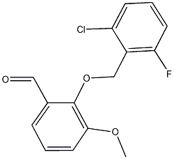 2-[(2-CHLORO-6-FLUOROBENZYL)OXY]-3-METHOXYBENZALDEHYDE CAS#: 667437-86-7