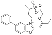 2-(2-ETHOXY-1-BUTENYL)-5-PHENYL-3-(3-SULFOBUTYL)BENZOXAZOLIUM INNER SALT CAS#: 63148-98-1