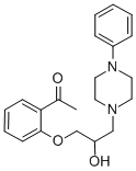 2'-[2-Hydroxy-3-(4-phenylpiperazino)propoxy]acetophenone CAS#: 63990-85-2