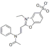 2-[2-(acetylphenylamino)vinyl]-3-ethyl-5-sulphonatobenzoxazolium CAS#: 68083-28-3