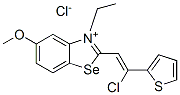 2-[2-chloro-2-(2-thienyl)vinyl]-3-ethyl-5-methoxybenzoselenazolium chloride CAS#: 68413-87-6