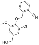 2-[2-chloro-4-(hydroxymethyl)-6-methoxyphenoxymethyl]benzonitrile CAS#: 677760-66-6