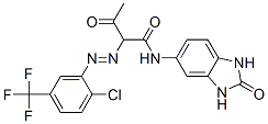 2-[[2-chloro-5-(trifluoromethyl)phenyl]azo]-N-(2,3-dihydro-2-oxo-1H-benzimidazol-5-yl)-3-oxobutyramide CAS#: 68399-99-5