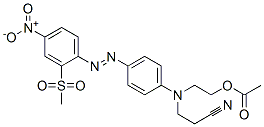 2-[(2-cyanoethyl)[4-[[2-(methylsulphonyl)-4-nitrophenyl]azo]phenyl]amino]ethyl acetate CAS#: 63467-08-3