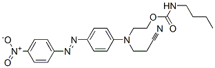 2-[(2-cyanoethyl)[4-[(4-nitrophenyl)azo]phenyl]amino]ethyl butylcarbamate CAS#: 61556-47-6