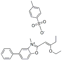 2-(2-ethoxybut-1-enyl)-3-methyl-5-phenylbenzoxazolium p-toluenesulphonate CAS#: 63123-20-6