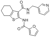 2-(2-furoylamino)-N-(3-pyridinylmethyl)-4,5,6,7-tetrahydro-1-benzothiophene-3-carboxamide CAS#: 609794-34-5