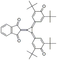 2-[2,3-Bis[3,5-bis(1,1-dimethylethyl)-4-oxo-2,5-cyclohexadien-1-ylidene]cyclopropylidene]-1H-indene-1,3(2H)-dione CAS#: 63165-94-6