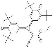 2-[2,3-Bis[3,5-bis(1,1-dimethylethyl)-4-oxo-2,5-cyclohexadien-1-ylidene]cyclopropylidene]-2-cyanoacetic acid ethyl ester CAS#: 63165-90-2