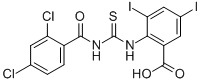 2-[[[(2,4-DICHLOROBENZOYL)AMINO]THIOXOMETHYL]AMINO]-3,5-DIIODO-BENZOIC ACID CAS#: 531532-83-9