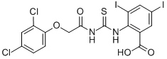 2-[[[[(2,4-DICHLOROPHENOXY)ACETYL]AMINO]THIOXOMETHYL]AMINO]-3,5-DIIODO-BENZOIC ACID CAS#: 531537-97-0