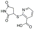2-(2,5-DIOXO-PYRROLIDIN-3-YLSULFANYL)-NICOTINIC ACID CAS#: 626222-53-5