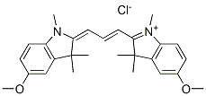 2-[3-(1,3-dihydro-5-methoxy-1,3,3-trimethyl-2H-indol-2-ylidene)prop-1-enyl]-5-methoxy-1,3,3-trimethyl-3H-indolium chloride CAS#: 6359-31-5