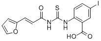 2-[[[[3-(2-FURANYL)-1-OXO-2-PROPENYL]AMINO]THIOXOMETHYL]AMINO]-5-IODO-BENZOIC ACID CAS#: 531515-71-6