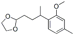 2-[3-(2-Methoxy-4-methylphenyl)butyl]-1,3-dioxolane CAS#: 63646-83-3