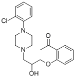 2'-[3-[4-(2-Chlorophenyl)piperazino]-2-hydroxypropoxy]acetophenone CAS#: 63990-66-9