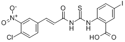 2-[[[[3-(4-CHLORO-3-NITROPHENYL)-1-OXO-2-PROPENYL]AMINO]THIOXOMETHYL]AMINO]-5-IODO-BENZOIC ACID CAS#: 531520-06-6