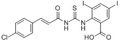 2-[[[[3-(4-CHLOROPHENYL)-1-OXO-2-PROPENYL]AMINO]THIOXOMETHYL]AMINO]-3,5-DIIODO-BENZOIC ACID CAS#: 531540-77-9
