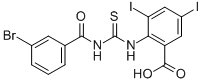 2-[[[(3-BROMOBENZOYL)AMINO]THIOXOMETHYL]AMINO]-3,5-DIIODO-BENZOIC ACID CAS#: 531516-25-3