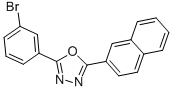 2-(3-BROMOPHENYL)-5-(2-NAPHTHYL)-1,3,4-OXADIAZOLE CAS#: 68047-41-6